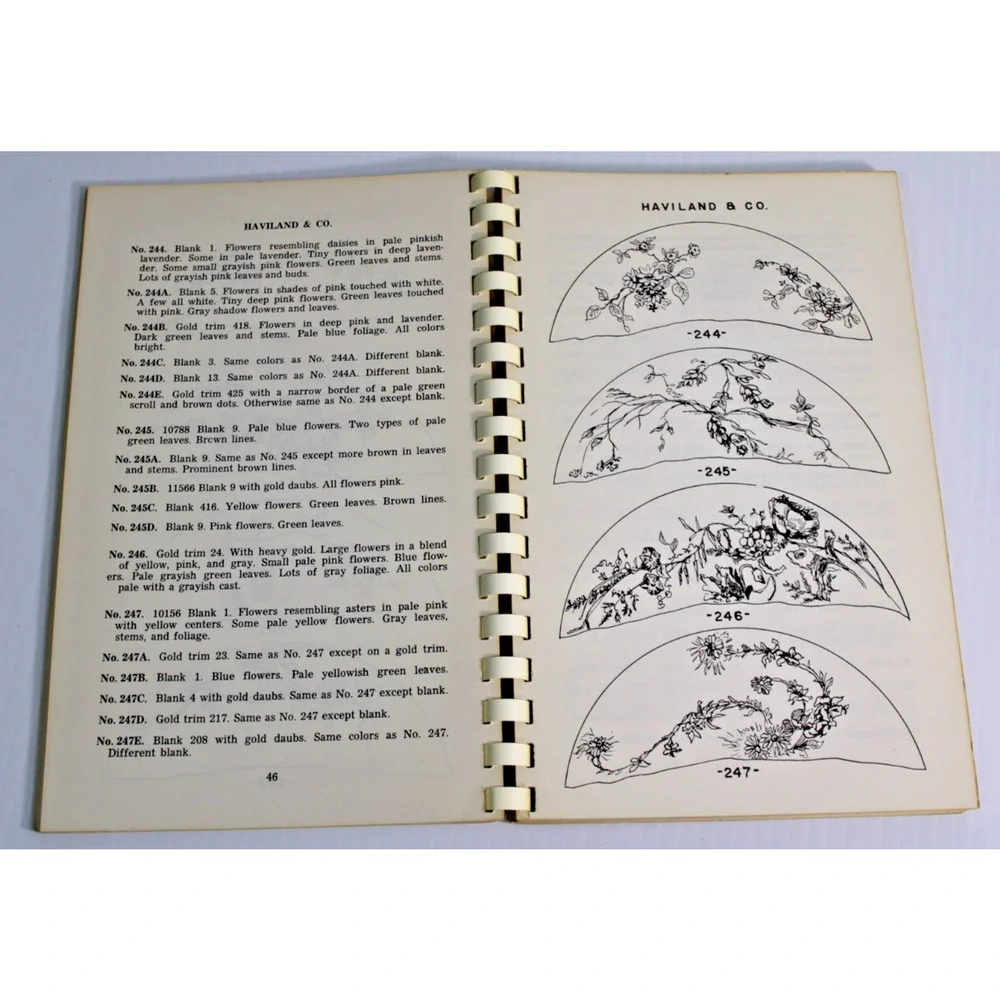 Two Hundred Patterns Haviland China Book Two Arlene Schleiger 1952 Reference
